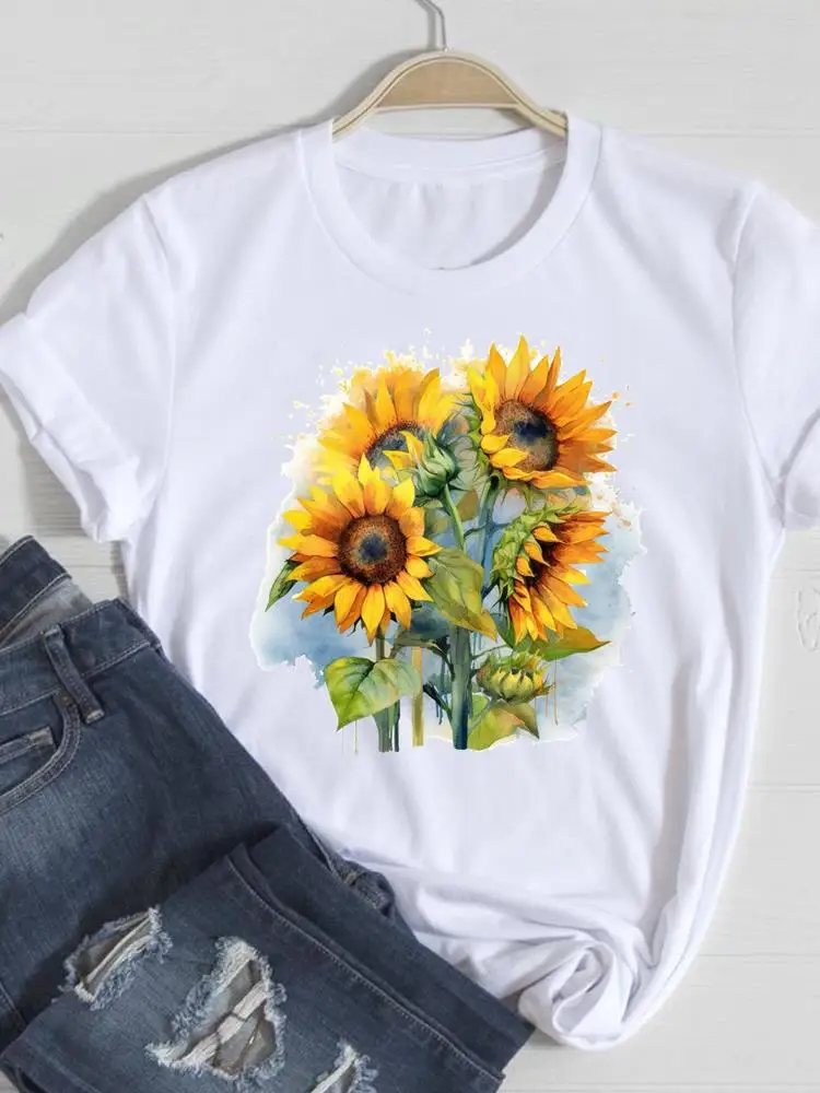 Tee Casual Women Lady Print Short Sleeve Clothing Fashion Love Flower Style Cute Sweet Cartoon Tshirts Graphic T Top T-Shirt
Tee Casual Women Lady Print Short Sleeve Clothing Fashion Love Flower Style Cute Sweet Cartoon Tshirts Graphic T Top T-Shirt