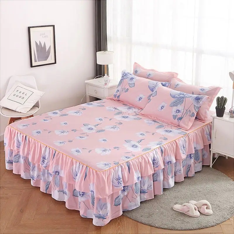 3Pcs Bed Sheet Lace Skirt Elastic Fitted Double Bedspread With Pillowcases Mattress Cover Bedding Set Elastic King Size Bedsheet
3Pcs Bed Sheet Lace Skirt Elastic Fitted Double Bedspread With Pillowcases Mattress Cover Bedding Set Elastic King Size Bedsheet