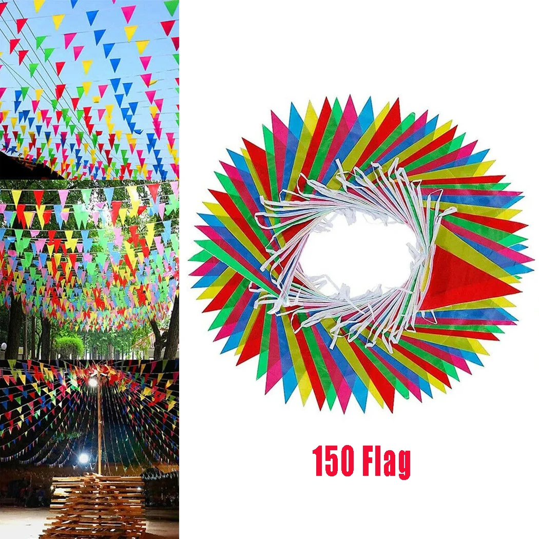 80/100M Colorful Triangle Flag, Colorful Flag String, Flower Ring Festival, Party, Holiday House, Garden Decoration Accessories
80/100M Colorful Triangle Flag, Colorful Flag String, Flower Ring Festival, Party, Holiday House, Garden Decoration Accessories