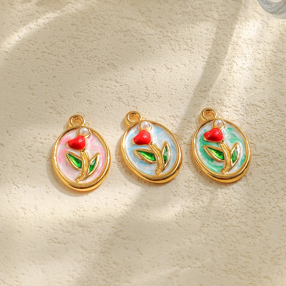 2pcs Hot Sale Stainless Steel Colorful heart drop oil pendant accessory Wholesale DIY Necklace Bracelet Modification
2pcs Hot Sale Stainless Steel Colorful heart drop oil pendant accessory Wholesale DIY Necklace Bracelet Modification