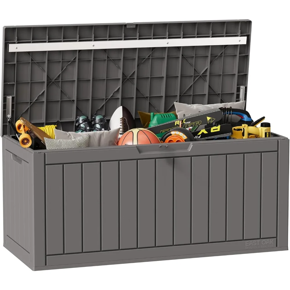 NEW - Outdoor Storage Box, 90 Gallon Deck Box, Waterproof Resin Storage Bin for Patio Cushions, Gardening Tools,Lockable-Grey
NEW - Outdoor Storage Box, 90 Gallon Deck Box, Waterproof Resin Storage Bin for Patio Cushions, Gardening Tools,Lockable-Grey