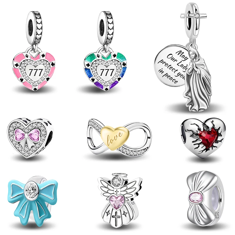 925 Sterling Silver Holy Mother Split Love Heart Bow Series Bead Diy Bracelet Bangle Making Gift Of High Quality Fine Jewelry
925 Sterling Silver Holy Mother Split Love Heart Bow Series Bead Diy Bracelet Bangle Making Gift Of High Quality Fine Jewelry