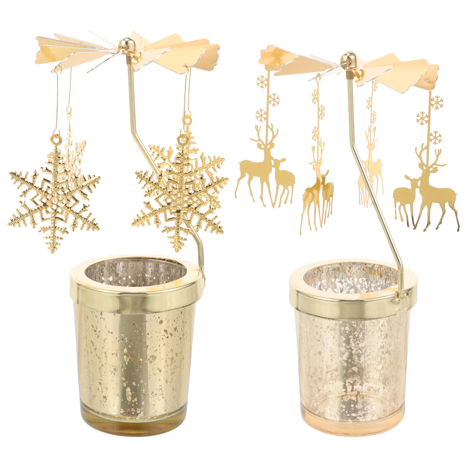 2pcs Rotating Holder Metal Christmas Lantern Spinning Deer Snowflake Charm Table Decor For Home Party Wedding Holiday
2pcs Rotating Holder Metal Christmas Lantern Spinning Deer Snowflake Charm Table Decor For Home Party Wedding Holiday