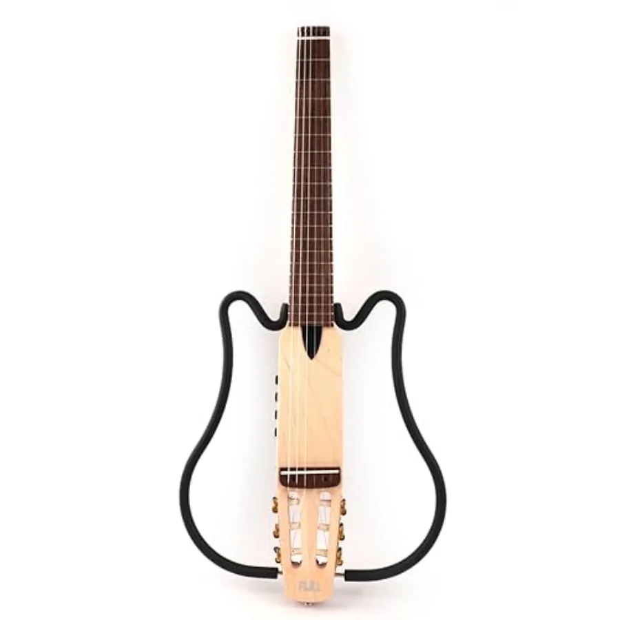 Travel electric classical guitar with nylon strings, mahogany body, maple neck, rosewood fretboard, foldable design, silent ope
Travel electric classical guitar with nylon strings, mahogany body, maple neck, rosewood fretboard, foldable design, silent ope