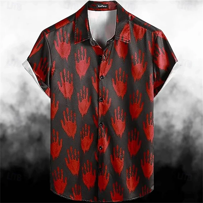 Футболка с рисунком смайлика на Хэллоуин, модная рубашка с короткими рукавами и воротником, рубашка с 3D принтом тыквы, непринужденная уличная одежда для мужчин
Футболка с рисунком смайлика на Хэллоуин, модная рубашка с короткими рукавами и воротником, рубашка с 3D принтом тыквы, непринужденная уличная одежда для мужчин