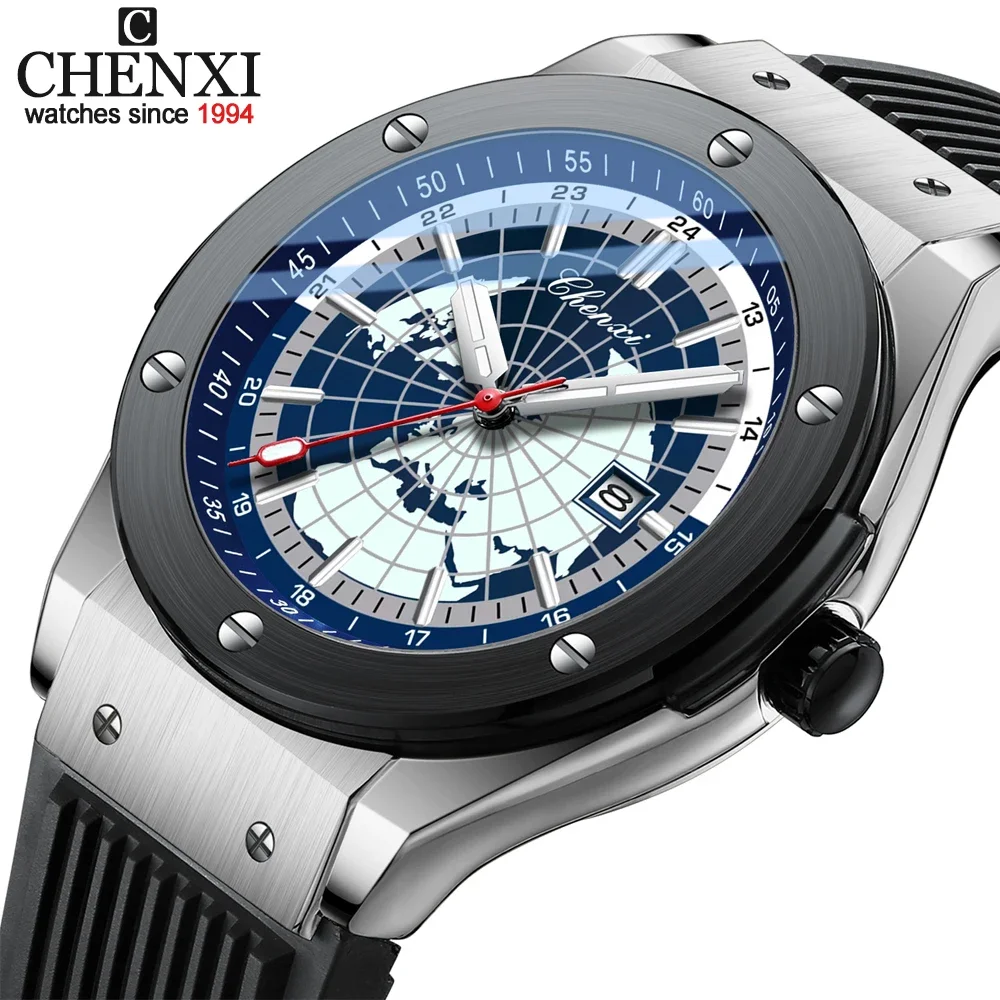 CHENXI Luxury Men Watch Fashion Men's Quartz Wristwatch Classic Brand Creative Dial Watches Silicone Strap Business Man Clock
CHENXI Luxury Men Watch Fashion Men's Quartz Wristwatch Classic Brand Creative Dial Watches Silicone Strap Business Man Clock
