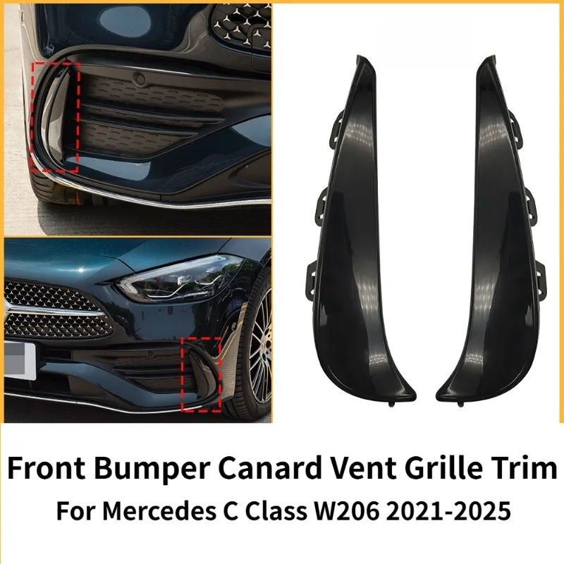 Front Bumper Canard Vent Grille Trim For Mercedes C Class W206 AMG Line 2021-2025 OE 2068852902 Auto Exterior Spare Parts
Front Bumper Canard Vent Grille Trim For Mercedes C Class W206 AMG Line 2021-2025 OE 2068852902 Auto Exterior Spare Parts