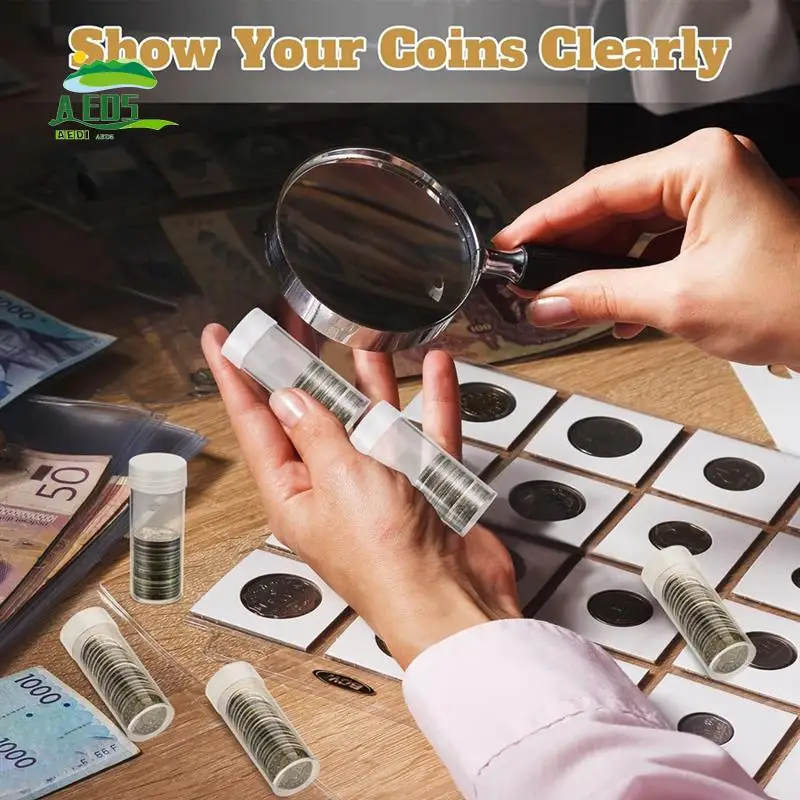 AED5-Coin Storage Tube, Plastic Coin Tube, Commemorative Coin Protection Tube, Whole Roll Loose Coin Tube (30 Pieces)
AED5-Coin Storage Tube, Plastic Coin Tube, Commemorative Coin Protection Tube, Whole Roll Loose Coin Tube (30 Pieces)