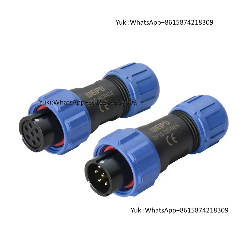 IP68 Waterproof WEIPU SP13 2Pin 3Pin 4Pin 5Pin 6Pin 7Pin 9Pin Male Plug Female Socket Cable Connector for Industrial Power
IP68 Waterproof WEIPU SP13 2Pin 3Pin 4Pin 5Pin 6Pin 7Pin 9Pin Male Plug Female Socket Cable Connector for Industrial Power