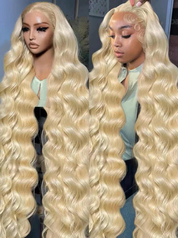 30 40Inch 613 Honey Blonde Body Wave 13x6 Hd Lace Frontal Human Hair Wig Brazilian 13x4 Lace Front Wig For Women 200% Density
30 40Inch 613 Honey Blonde Body Wave 13x6 Hd Lace Frontal Human Hair Wig Brazilian 13x4 Lace Front Wig For Women 200% Density