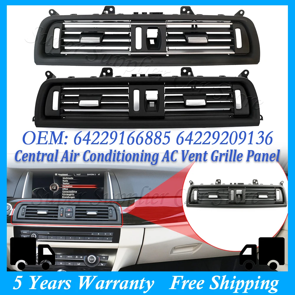 New Car Central Air Conditioning AC Vent Grille Panel For BMW 5 Series F10 F11 520i 523i 525i 528i 535i 64229166885 64229209136
New Car Central Air Conditioning AC Vent Grille Panel For BMW 5 Series F10 F11 520i 523i 525i 528i 535i 64229166885 64229209136