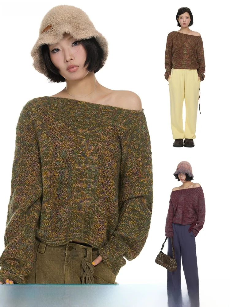 Вязаный свитер DNT n Sle с цветными вставками и вырезами, осенне-зимний, новый, модный, уличный стиль, прямой крой, вязаный.
Вязаный свитер DNT n Sle с цветными вставками и вырезами, осенне-зимний, новый, модный, уличный стиль, прямой крой, вязаный.