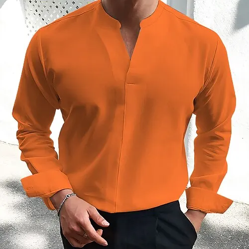 Solid Color Slim Fit T-Shirt Top For Street Wear With Deep V-Neck Men's T-Shirt Long Sleeved Quick Drying Summer MB12
Solid Color Slim Fit T-Shirt Top For Street Wear With Deep V-Neck Men's T-Shirt Long Sleeved Quick Drying Summer MB12