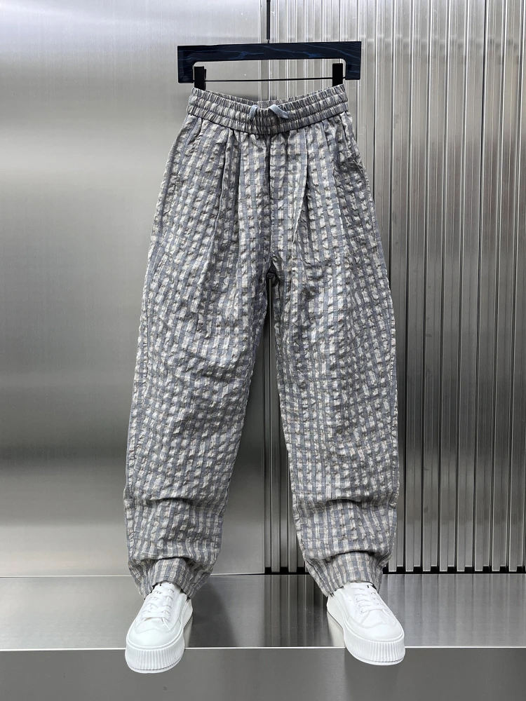 Лето 202, мужские повседневные клетчатые хлопковые и льняные свободные широкие брюки, длинные брюки Spor, дышащие, удобные, модные тенденции
Лето 202, мужские повседневные клетчатые хлопковые и льняные свободные широкие брюки, длинные брюки Spor, дышащие, удобные, модные тенденции