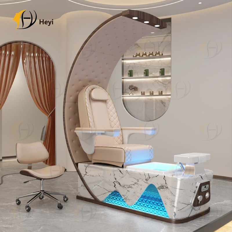 Оптовая продажа, роскошные современные профессиональные тронные стулья для массажа ног с высокой спинкой, маникюра и педикюра для маникюрного салона со светодиодной основой
Оптовая продажа, роскошные современные профессиональные тронные стулья для массажа ног с высокой спинкой, маникюра и педикюра для маникюрного салона со светодиодной основой