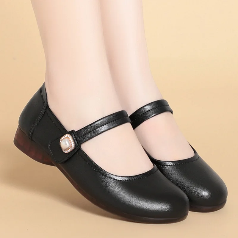 Plus Size 35-43 Breathable Comfortable Shallow Genuine Leather Shoes Mary Janes 2025 Fall Square Heels Shoes for Office Mom
Plus Size 35-43 Breathable Comfortable Shallow Genuine Leather Shoes Mary Janes 2025 Fall Square Heels Shoes for Office Mom