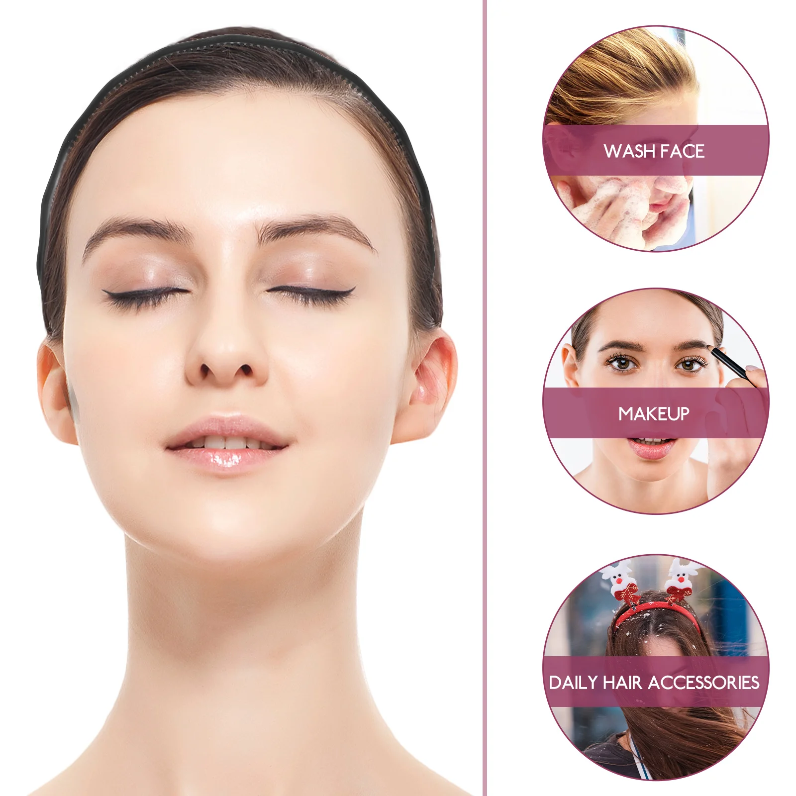 5Pcs AntiSlip Headbands For Women With Teeth Plastic Hair Bands For Face Washing And Makeup Stylish Accessories
5Pcs AntiSlip Headbands For Women With Teeth Plastic Hair Bands For Face Washing And Makeup Stylish Accessories