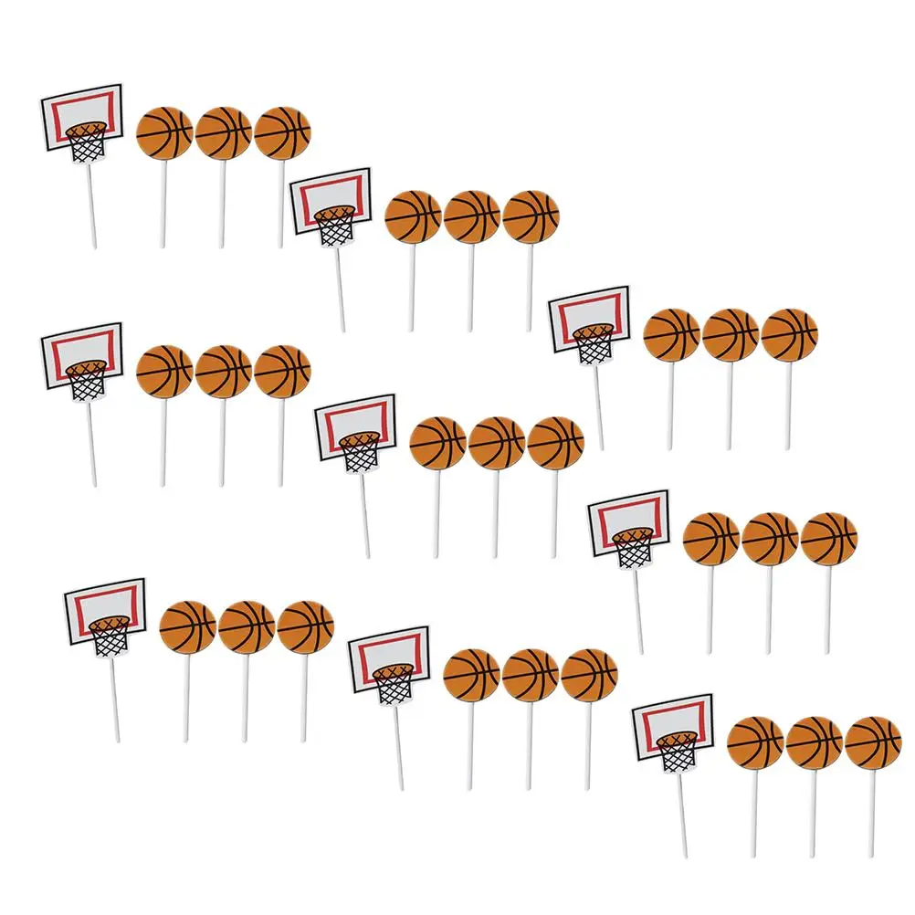36 pcs Basketball Cake Party Cake Toppers DecorDessert Table Decor Party Supplies Wedding Baby Shower Theme Safe Use
36 pcs Basketball Cake Party Cake Toppers DecorDessert Table Decor Party Supplies Wedding Baby Shower Theme Safe Use