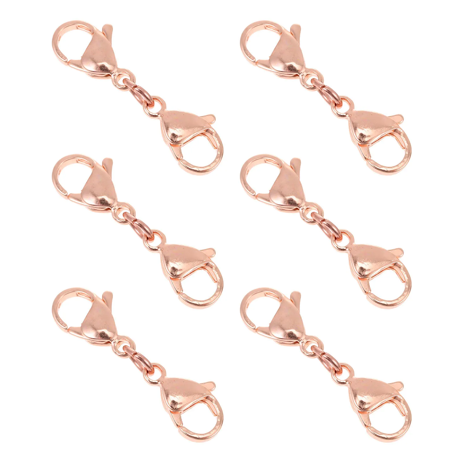 10pcs Lobster Clasps Jewelry Connection Buckle Bracelet Necklace Extension Diy Stainless Steel Double-End Connector Replacement
10pcs Lobster Clasps Jewelry Connection Buckle Bracelet Necklace Extension Diy Stainless Steel Double-End Connector Replacement