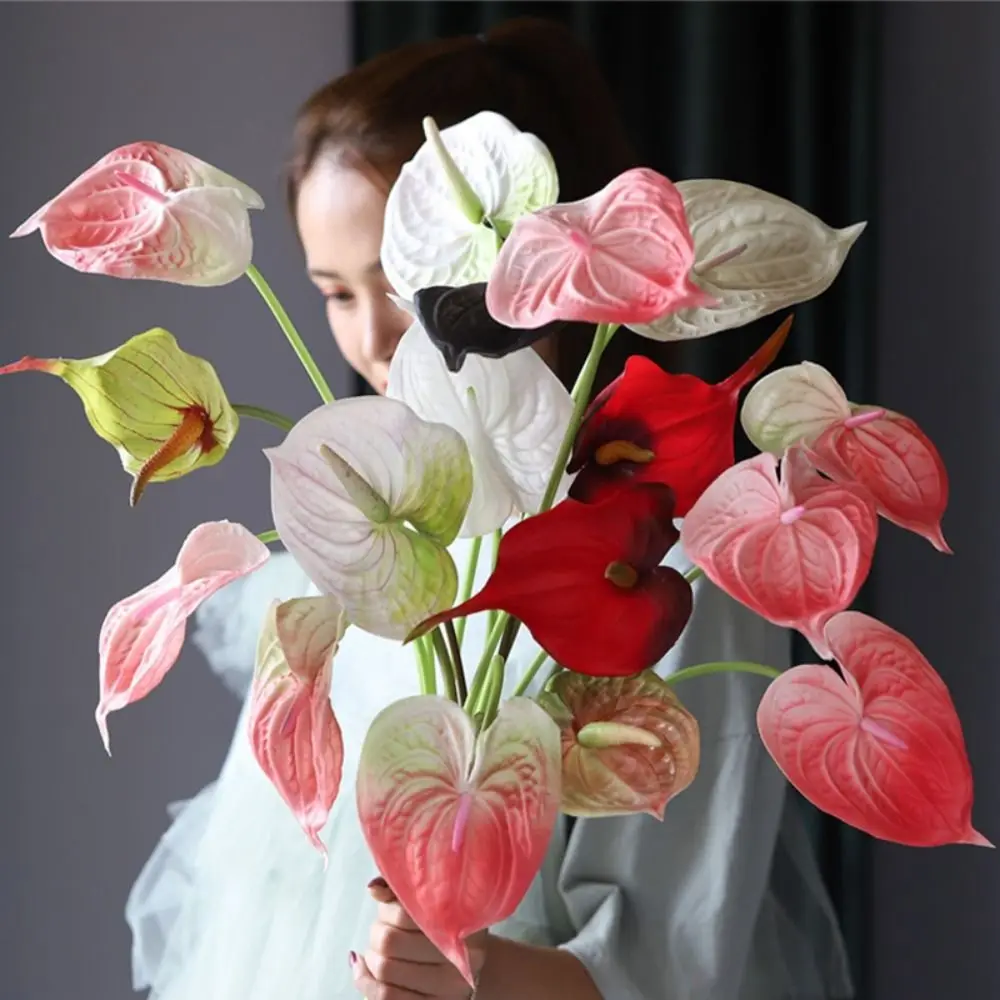 Wedding Restaurant Elegant Real Touch DIY Artificial Calla Lilies Anthurium Fake Flowers Silk Plants
Wedding Restaurant Elegant Real Touch DIY Artificial Calla Lilies Anthurium Fake Flowers Silk Plants
