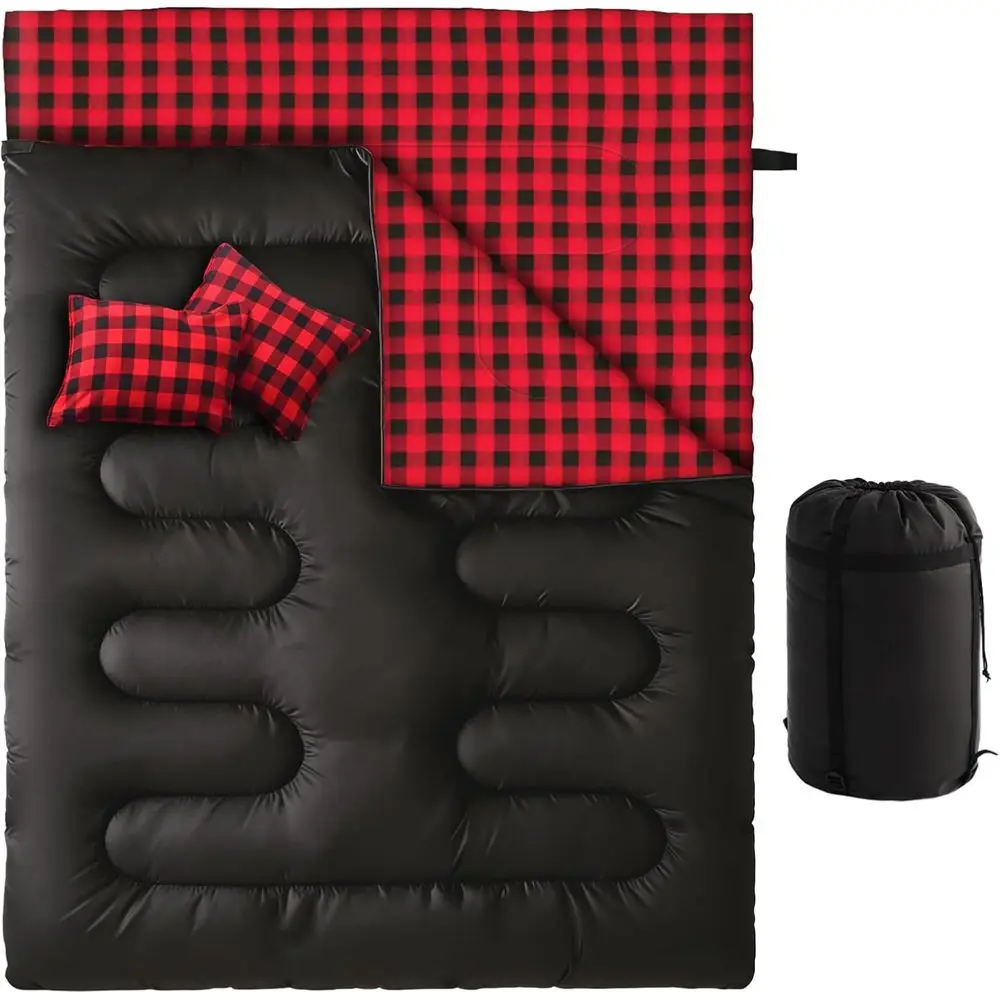 Double Layer Sleeping Bag, 2-Person Queen Size, 3-Season Waterproof, Ideal for Adults, Camping, Backpacking, and Hiking
Double Layer Sleeping Bag, 2-Person Queen Size, 3-Season Waterproof, Ideal for Adults, Camping, Backpacking, and Hiking