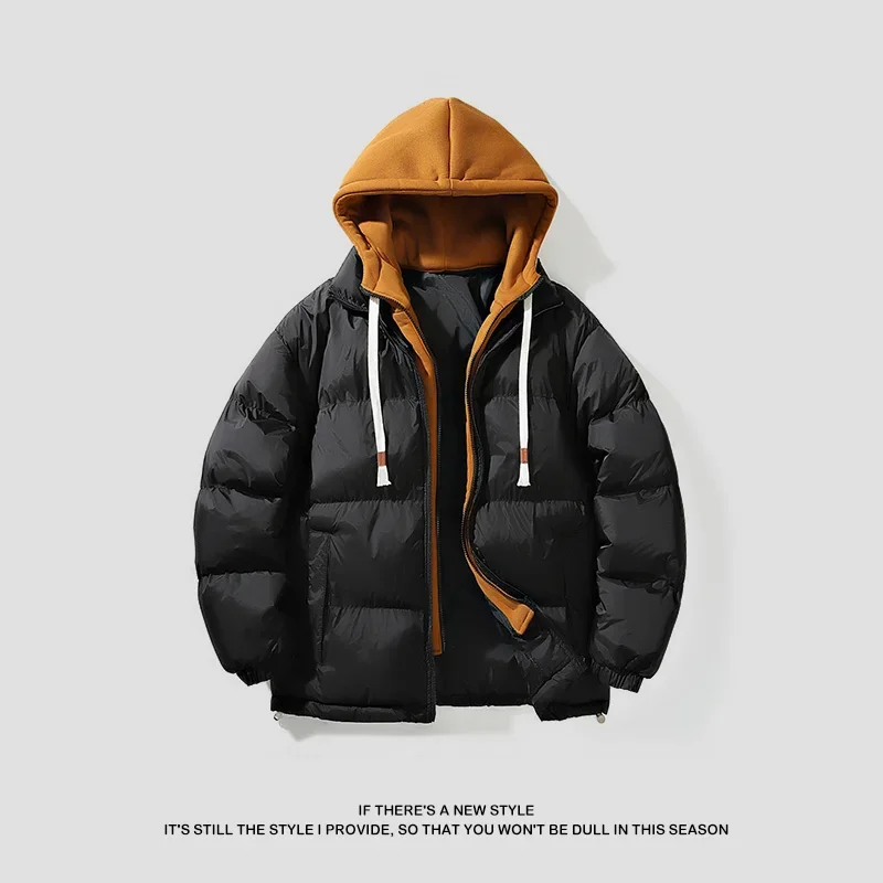 Fashion Brand Casual Men Loose Warm Parka Winter Loose-fit Thickened Warm Cotton Coat Hood For Men Trendy Student Puffer Jacket
Fashion Brand Casual Men Loose Warm Parka Winter Loose-fit Thickened Warm Cotton Coat Hood For Men Trendy Student Puffer Jacket
