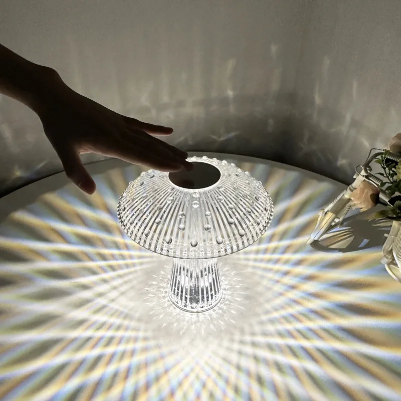 2023 New Creative Crystal Mushroom Table Lamp Touch Decorative Atmosphere Lamp Bedside Night Light настольная лампа
2023 New Creative Crystal Mushroom Table Lamp Touch Decorative Atmosphere Lamp Bedside Night Light настольная лампа