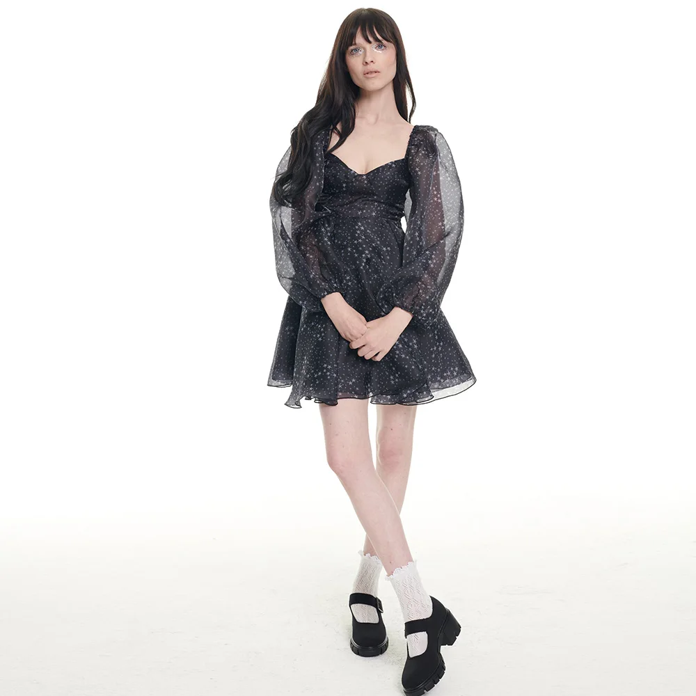 Little Black Evening Dresses 2022 Organza V-Neck A-Line Ball Gowns printing Long Puff Sleeves Women Birthday party Dress Custom
Little Black Evening Dresses 2022 Organza V-Neck A-Line Ball Gowns printing Long Puff Sleeves Women Birthday party Dress Custom