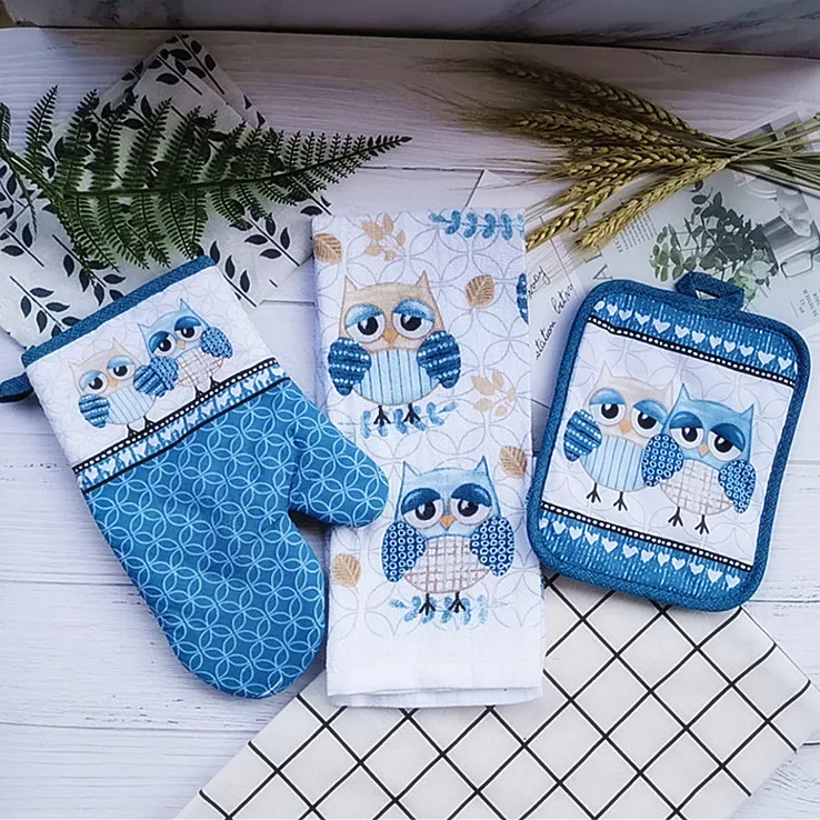 3Pcs/Set Vintage Printed Nordic Kitchen Anti Scald Microwave Oven Glove Insulation Pad Dish Towel Baking Tools
3Pcs/Set Vintage Printed Nordic Kitchen Anti Scald Microwave Oven Glove Insulation Pad Dish Towel Baking Tools