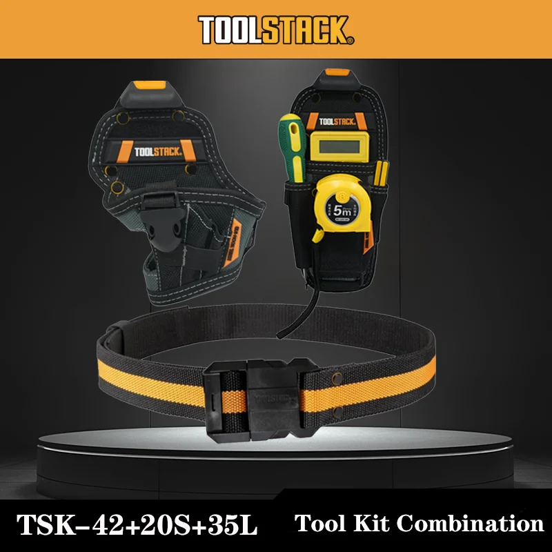 TOOLSTACKWork Belt,Small Diamond Bag,Large Pliers Special Bag,Sturdy and Durable Multifunctional Convenient Tool Kit Combination
TOOLSTACKWork Belt,Small Diamond Bag,Large Pliers Special Bag,Sturdy and Durable Multifunctional Convenient Tool Kit Combination
