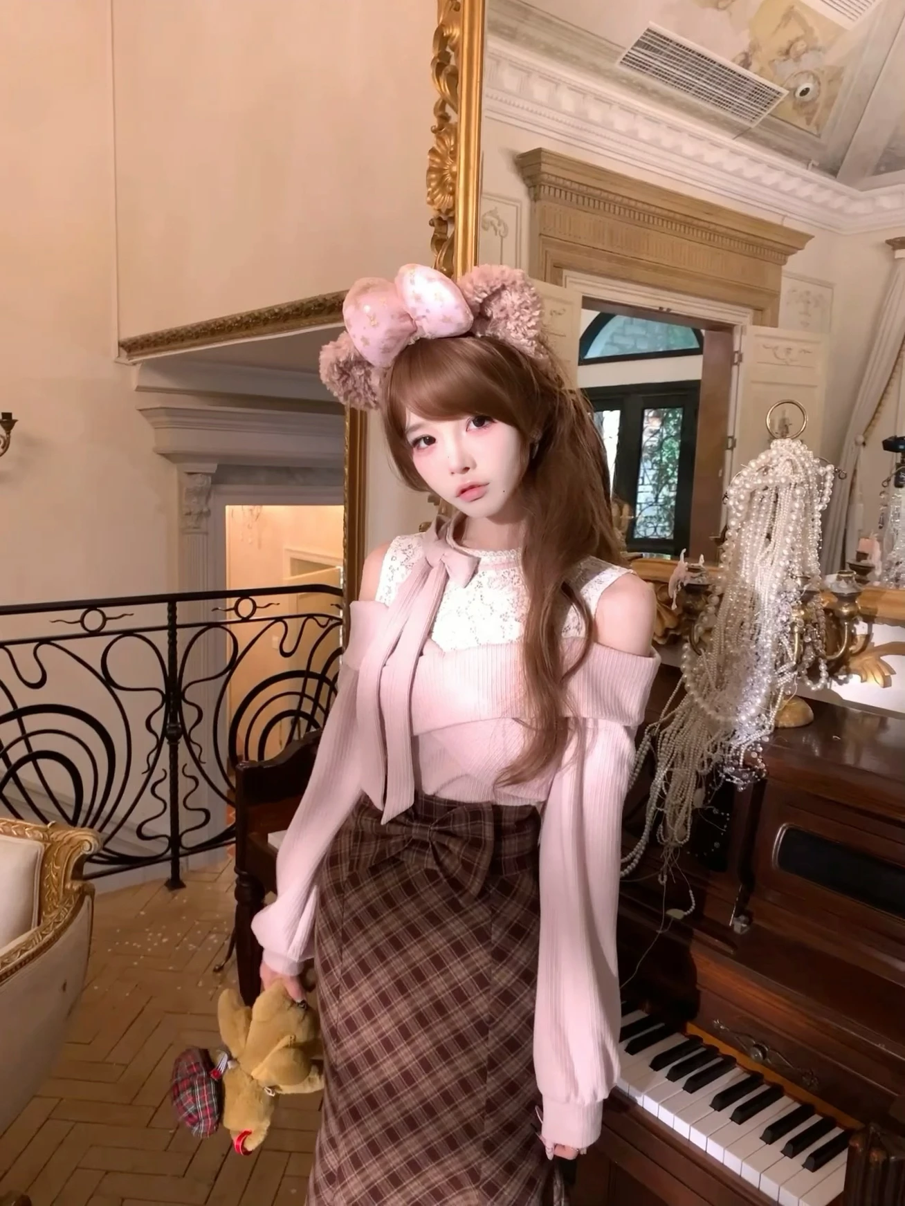 Оригинальный комплект из топа и юбки Sweet Girl Cheered: нежный осенний модный женский комплект с длинными рукавами и круглым вырезом
Оригинальный комплект из топа и юбки Sweet Girl Cheered: нежный осенний модный женский комплект с длинными рукавами и круглым вырезом