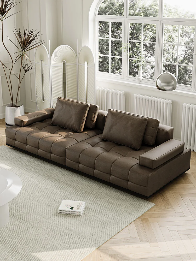 Lawrence all-leather sofa Italian minimalist light luxury villa living room high-end home straight row first-layer cowhide sof
Lawrence all-leather sofa Italian minimalist light luxury villa living room high-end home straight row first-layer cowhide sof