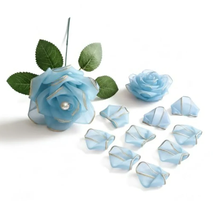 300Pcs Pre-Made Organza Rose Petals Pre-Cut Chiffon Petals for DIY Artificial Flower Craft Supplies for Wedding, Home and Party
300Pcs Pre-Made Organza Rose Petals Pre-Cut Chiffon Petals for DIY Artificial Flower Craft Supplies for Wedding, Home and Party