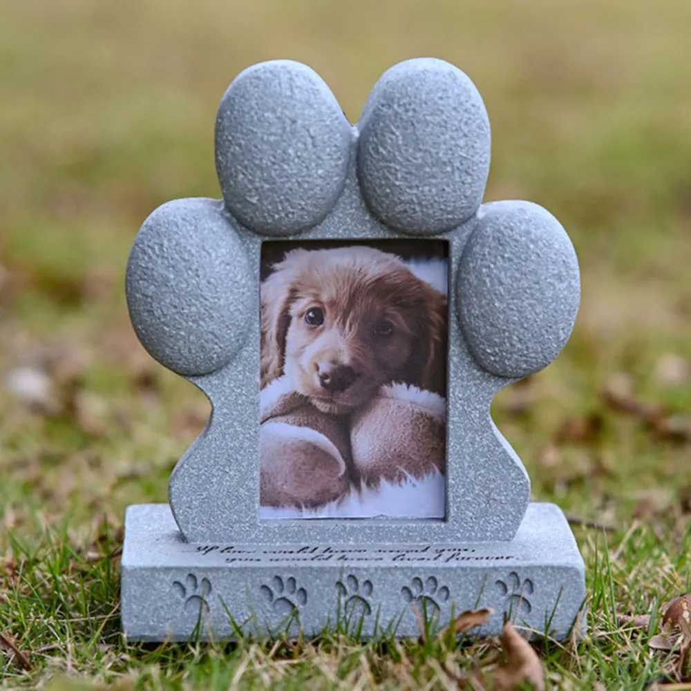Paw Print Pet Memorial Stone Puppy Tombstone Indoor Outdoor Dog or Cat Grave Loss of Pet's Final Resting Peace
Paw Print Pet Memorial Stone Puppy Tombstone Indoor Outdoor Dog or Cat Grave Loss of Pet's Final Resting Peace