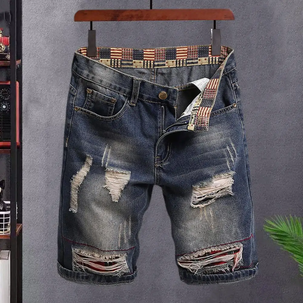 Ripped Holes Patch Design Shorts Retro Denim Shorts with Ripped Holes Patch Design for Men Mid-rise Straight Leg Streetwear
Ripped Holes Patch Design Shorts Retro Denim Shorts with Ripped Holes Patch Design for Men Mid-rise Straight Leg Streetwear