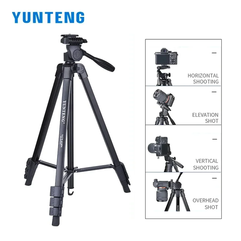 YUNTENG 618N портативный уличный штатив с ручкой, горизонтальный вертикальный штатив для фотосъемки, селфи-видео для DSLR-камеры с микрокамерой
YUNTENG 618N портативный уличный штатив с ручкой, горизонтальный вертикальный штатив для фотосъемки, селфи-видео для DSLR-камеры с микрокамерой