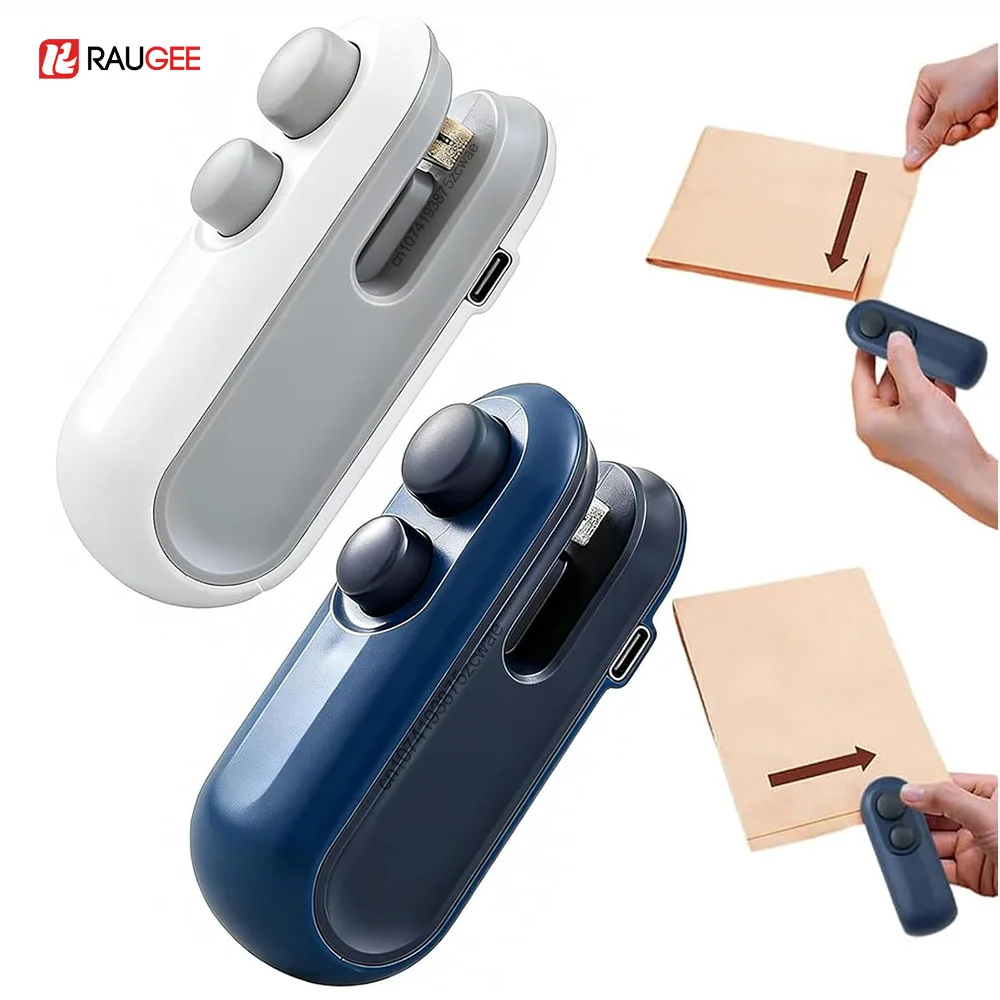 Mini Sealing Machine Portable Heat Sealer 2IN1 Food Package Plastic Bag Sealer Handheld Rechargable Clip Bag Food Heat Sealer
Mini Sealing Machine Portable Heat Sealer 2IN1 Food Package Plastic Bag Sealer Handheld Rechargable Clip Bag Food Heat Sealer