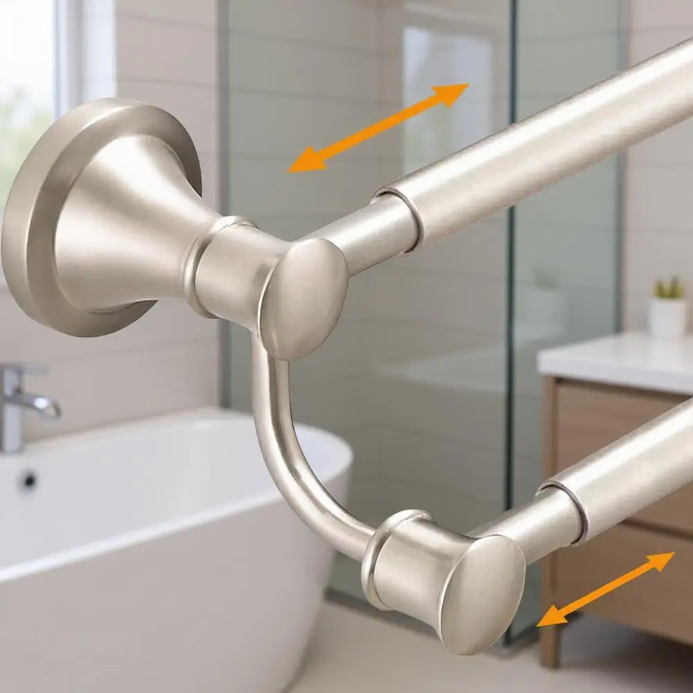 Retractable 15-27 Stainless Steel Double Towel Bar, Wall-Mounted Hotel-Style Towel Rack, Brushed Nickel Finish
Retractable 15-27 Stainless Steel Double Towel Bar, Wall-Mounted Hotel-Style Towel Rack, Brushed Nickel Finish