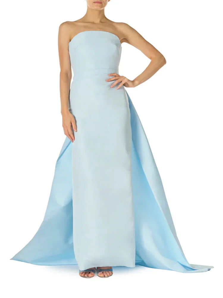 Customized New Off-shoulder Draped Formal Occasion Dress, Strapless Waist Pleated Waist, Silhouette Backless Party Dress
Customized New Off-shoulder Draped Formal Occasion Dress, Strapless Waist Pleated Waist, Silhouette Backless Party Dress