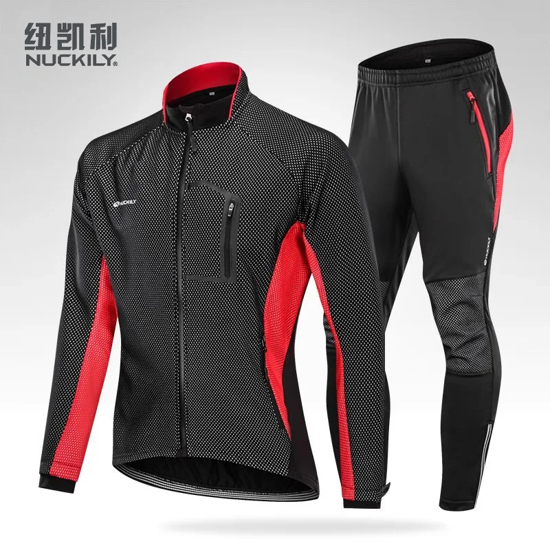 NUCKILY Thermal Cycling Jacket & Pants Set, Windproof Water Resistant Bike Outfit, Reflective Cold Weather Riding Suit
NUCKILY Thermal Cycling Jacket & Pants Set, Windproof Water Resistant Bike Outfit, Reflective Cold Weather Riding Suit