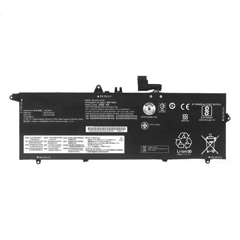 Laptop Battery L18M3PD2 L18C3PD2 L18M3PD1 L18L3PD1 For ThinkPad T490s T495S T14S Series 11.52V/57Wh/4830mAh
Laptop Battery L18M3PD2 L18C3PD2 L18M3PD1 L18L3PD1 For ThinkPad T490s T495S T14S Series 11.52V/57Wh/4830mAh