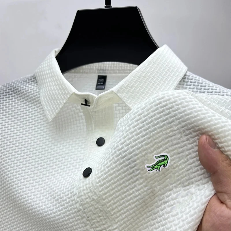 Summer Men's High Quality Embroidered Logo Polo Shirt New Business Leisure Fashion Cool Short Sleeve Top
Summer Men's High Quality Embroidered Logo Polo Shirt New Business Leisure Fashion Cool Short Sleeve Top