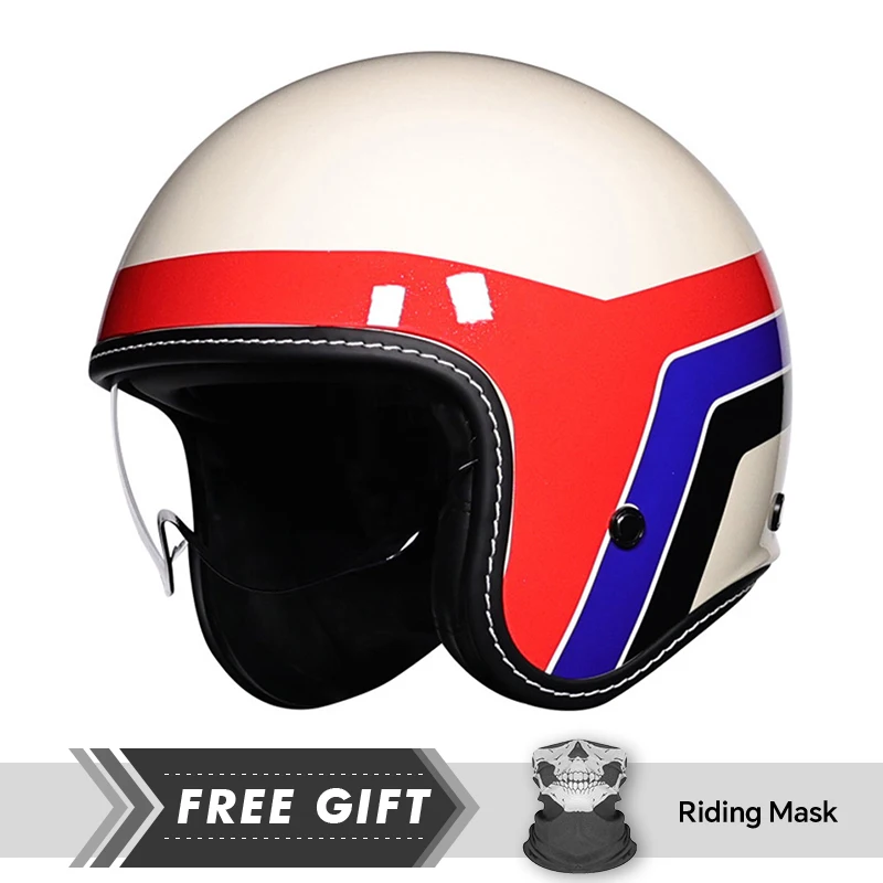 Comfortable Ventilation Motorcycle Helmets Quick Release Buckle 3/4 Open Face Helmet Transparent Lens Low Profile Half Helmets
Comfortable Ventilation Motorcycle Helmets Quick Release Buckle 3/4 Open Face Helmet Transparent Lens Low Profile Half Helmets