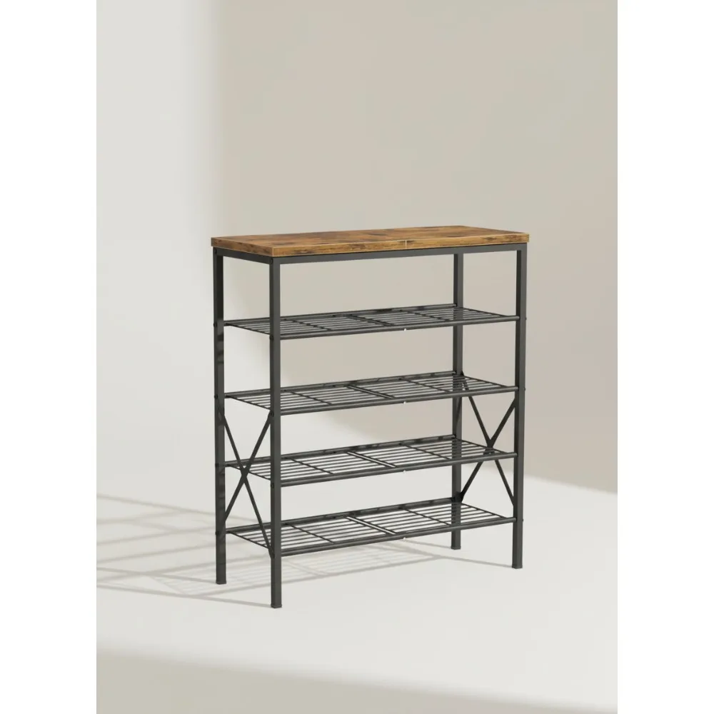 6 Tier Metal Shoe Rack Large Capacity Holds 24 Pairs Adjustable Stackable Storage for Family Home
6 Tier Metal Shoe Rack Large Capacity Holds 24 Pairs Adjustable Stackable Storage for Family Home