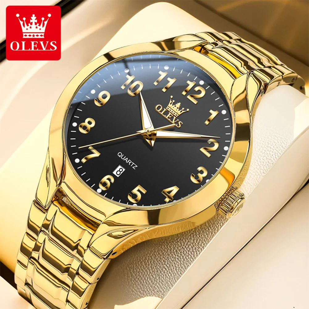 OLEVS High Quality Luxury Quartz Watch for Men New Original Stainless Steel Waterproof Luminous Calendar Fashion Wrist Watch Men
OLEVS High Quality Luxury Quartz Watch for Men New Original Stainless Steel Waterproof Luminous Calendar Fashion Wrist Watch Men