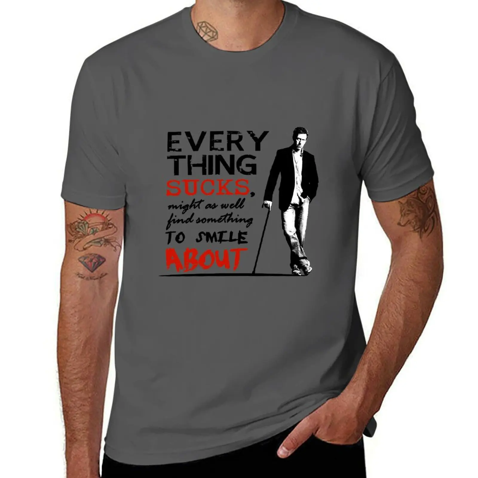 Dr House - Eveything sucks... T-Shirt Trend Art Print T-Shirt
Dr House - Eveything sucks... T-Shirt Trend Art Print T-Shirt