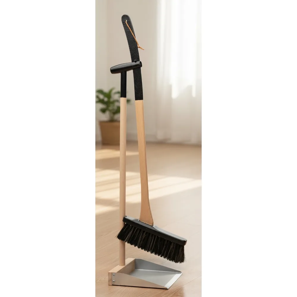31” Natural Horsehair Broom & Stainless Steel Dustpan Set - Long Handle for Easy Cleaning at Home, Kitchen, Outdoor
31” Natural Horsehair Broom & Stainless Steel Dustpan Set - Long Handle for Easy Cleaning at Home, Kitchen, Outdoor