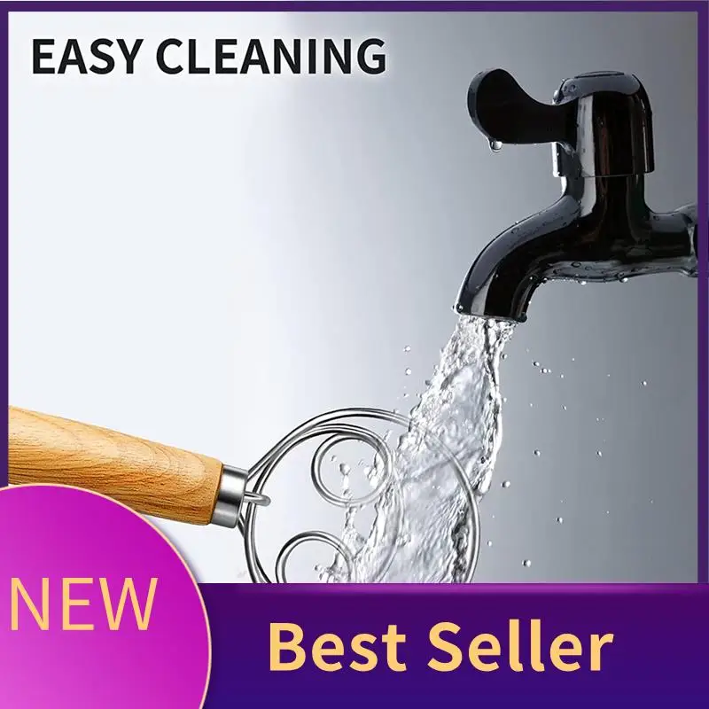 Dough Whisk Stainless Steel Dough Whisk Danish Dough Whisk Dutch Style Bread Dough Hand Mixer Wooden Handle Kitchen Baking Tools
Dough Whisk Stainless Steel Dough Whisk Danish Dough Whisk Dutch Style Bread Dough Hand Mixer Wooden Handle Kitchen Baking Tools