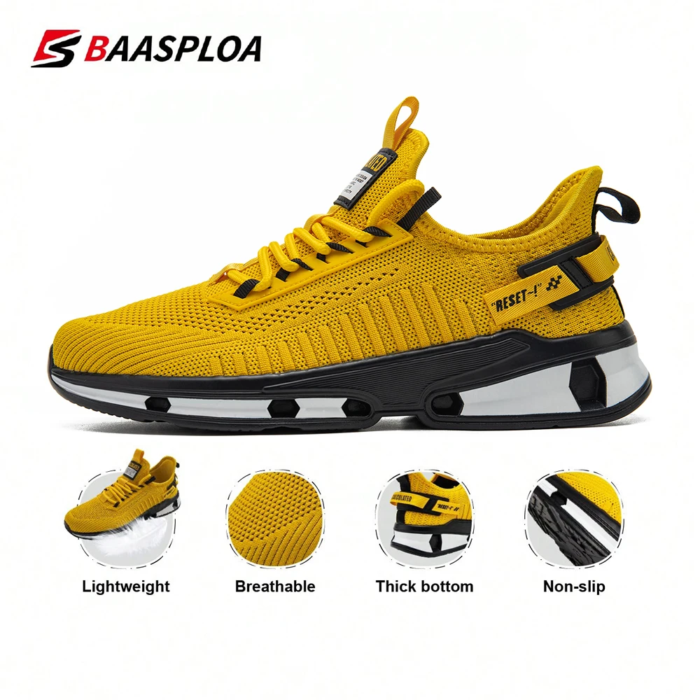 Baasploa Men Lightweight Running Shoes Casual Male's Designer Mesh Breathable Sneakers Lace-Up Outdoor Sports Walking Camping
Baasploa Men Lightweight Running Shoes Casual Male's Designer Mesh Breathable Sneakers Lace-Up Outdoor Sports Walking Camping
