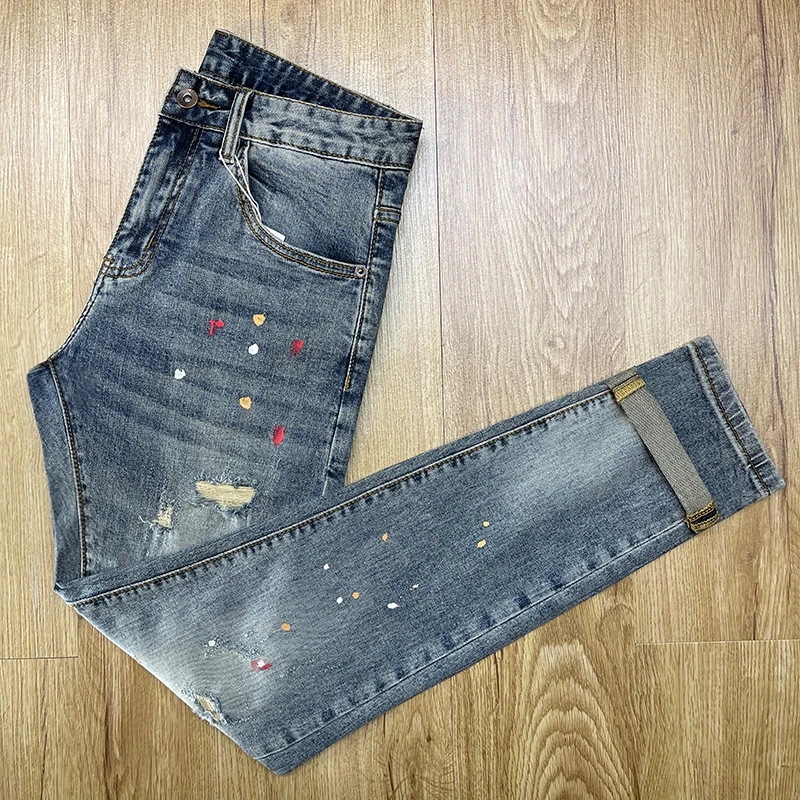 Новые летние мужские облегающие джинсы в стиле пэчворк, хлопковые эластичные джинсовые повседневные длинные брюки, молодежный тренд Faion
Новые летние мужские облегающие джинсы в стиле пэчворк, хлопковые эластичные джинсовые повседневные длинные брюки, молодежный тренд Faion